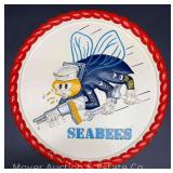 Seabees Ceramic Wall Hanging, 15"w