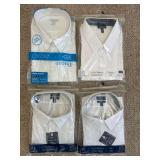 4 New Mens 3XL Button Down Shirts