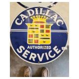 Cadillac Authorized Service Sign (Heavy/EnamelFIni
