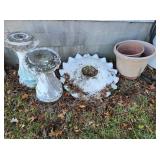 Bird Baths & Plastic Pots