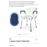 Shower Bath Chair Tool-Free Assembly Spa Bathtub