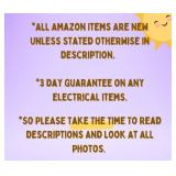 All Amazon Items Are NEW Unless Otherwise Stated