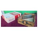 2- Vintage White Owl Invincible Cigar Boxes