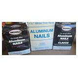 Aluminum Nails, 1-1/2" , 1-1/4"