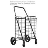 NEW Folding Shopping Cart w/ Swivel Wheels,