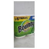 NEW Bounty 2 Triple Rolls of Paper Towels