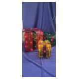 Set of 3 Lighted Gift Boxes, Indoor/ Outdoor,