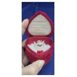 Small Glass Angel & Gift Box