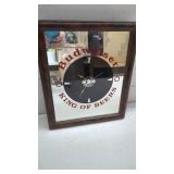 Budweiser King of Beers Clock 12" x 14"