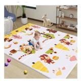 74" x 50" Double-Sided Foldable Baby Play Mat,