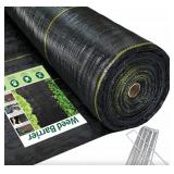 New 6ft x300ft Black Weed Barrier Landscape