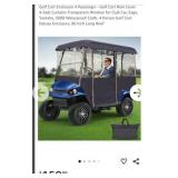 NEW Golf Cart Enclosure for 4 Passenger Cart