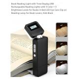 NEW Book Reading Light w/ Time Display, USB