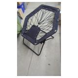 Bungee Chair,  Folding Chair with a Seat and Back