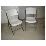 (2) LIFETIME FOLDING CHAIRS