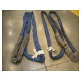 (2) CERTEX 15FT POLYESTER SLINGS - 21,200LB