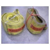 (2) LIFT-ALL 15FT NYLON SLINGS 9,600LBS -