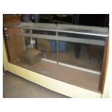 GLASS DISPLAY CASE W/2 SHELVES 72x18x36 INCHES