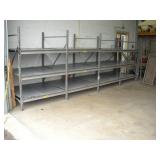 17FT PALLET RACK SHELVING W/CUSTOM BUILT PARTS