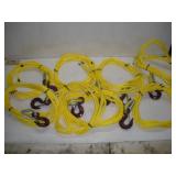 (8) 16FT NYLON ROPES W/HOOKS