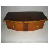 VINTAGE WOOD VANEERED BOX  22 INCHES LONG