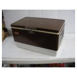 VINTAGE COLEMAN METAL COOLER  23x14x16 inches