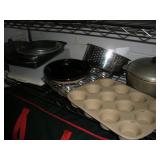 BAKEWARE - CONTENTS OF 1 SHELF