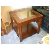 WOOD END TABLE  24X24X24 INCHES