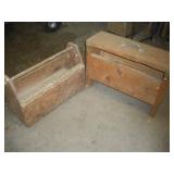 VINTAGE WOODEN TOOLBOXES