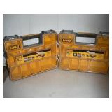 (2) DEWALT STACKING PARTS ORGANIZERS  17x14x5