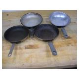 (4) BAKERS & CHEFS NSF 8 INCH SKILLETS