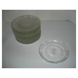 (25) 7 INCH GLASS SALAD PLATES