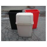 (3) TRASH CANS