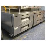 AVANTCO 4 DRAWER REFRIGERATED CHEF BASE ON WHEELS