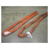 (2) CERTEX 6FT POLYESTER SLINGS 25,000LB CAPACITY