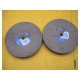 (2) NORTON 8 X 1 INCH GRINDING WHEELS  3/4 ARBOR