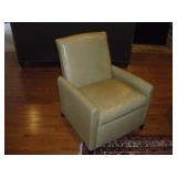 LEATHER ACCENT CHAIR 29 X 29 X 38 INCH