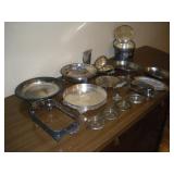 SILVER PLATED SERVING TRAYS