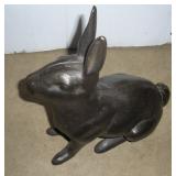 CAST IRON BUNNY DOOR STOP 11 INCHS TALL