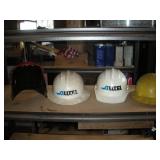 (3) HARD HATS & SAFETY VISOR