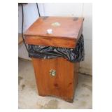 Wood Trash Bin