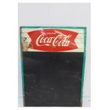 Vintage Coca Cola Tin Chalkboard