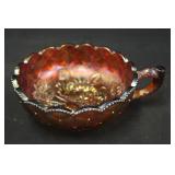 5 1/2" Carnival Glass Poppy Dish