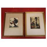 Vintage Framed Hummel Children Prints