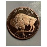 Buffalo 1 Oz Copper Round