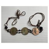 Antique 1930s Bracelet With India Coins On It