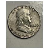 1962 D Franklin Silver Half Dollar