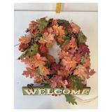 Welcome Decorative Atumn Wreath