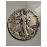 1943 Walking Liberty Silver Half Dollar