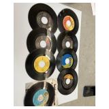 Lot of 45 Speed Vinyl Records From 60